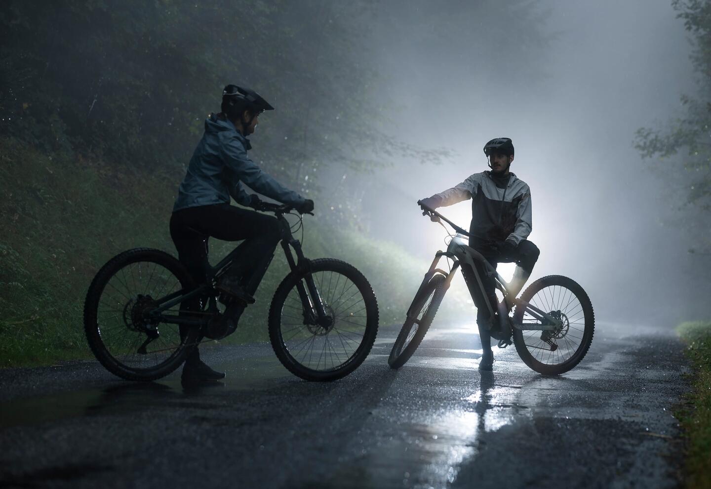 Riders at night