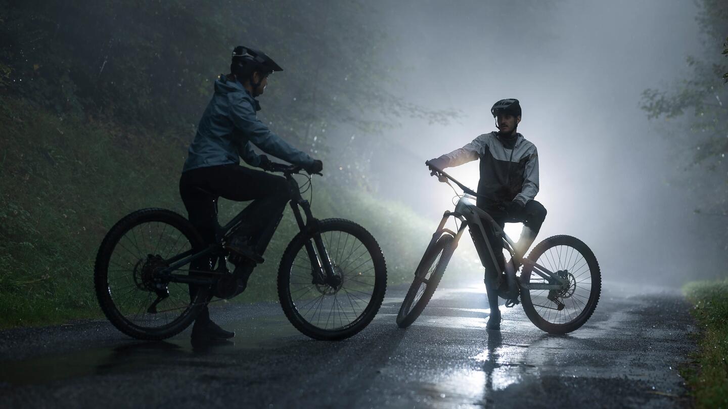Riders at night