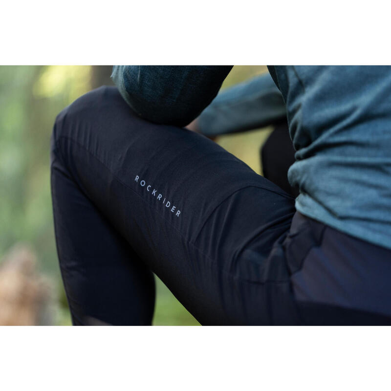 Pantalon ciclism MTB All Mountain Lejer și respirant Vreme caldă Negru Unisex