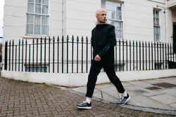 Walk Active Men's Urban Walking Shoes - Black Grey