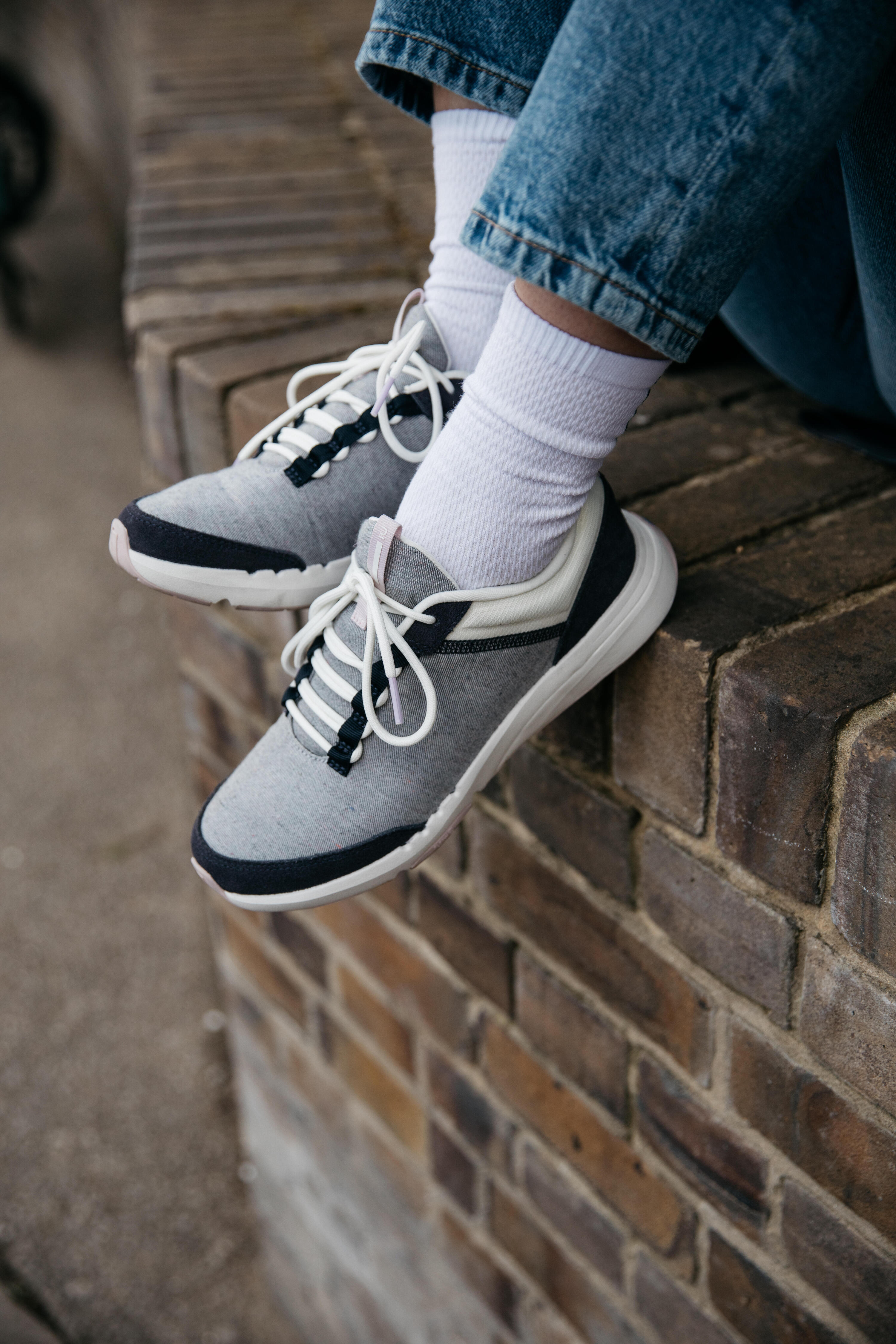 Calçado de Caminhada Walk Active Mulher Azul Branco 8/13
