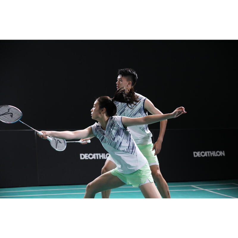 WOMEN BADMINTON T-SHIRT PERFORM 990 WHITE