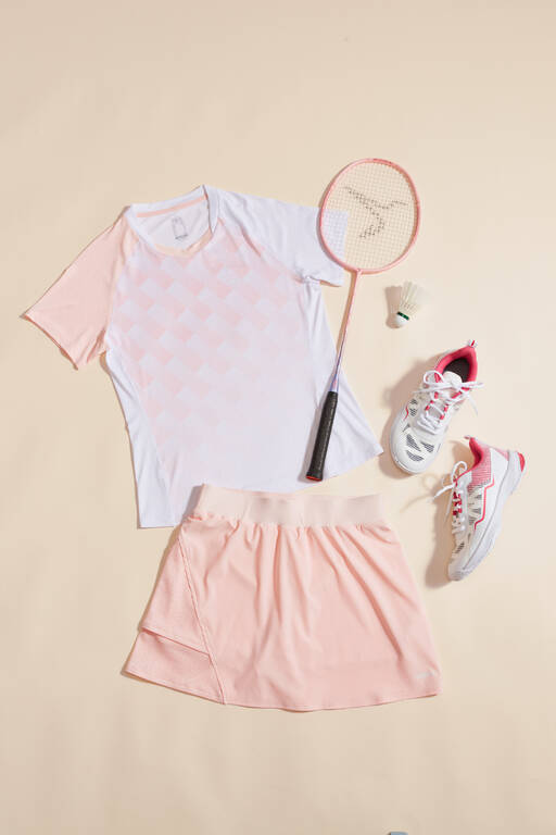 LITE Badminton T-shirt 560 Women White Pink