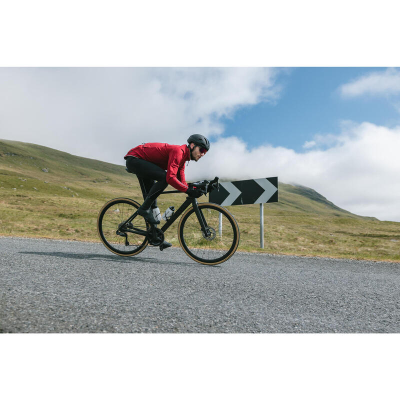 Hřejivá bunda na silniční cyklistiku Racer Extreme vínová 