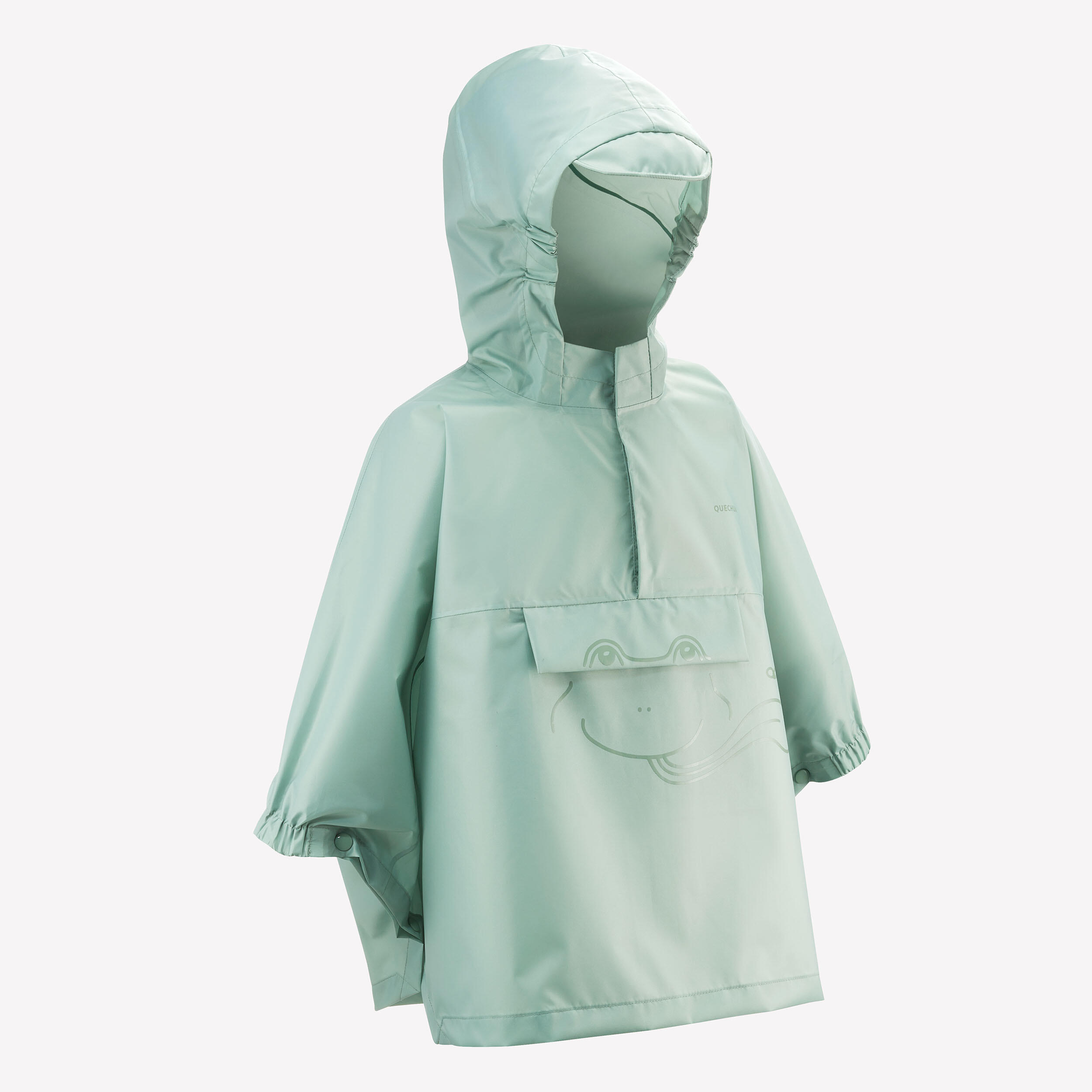 Poncho impermeable de montaña y trekking Niños 2-6 años Quechua MH100 7/7