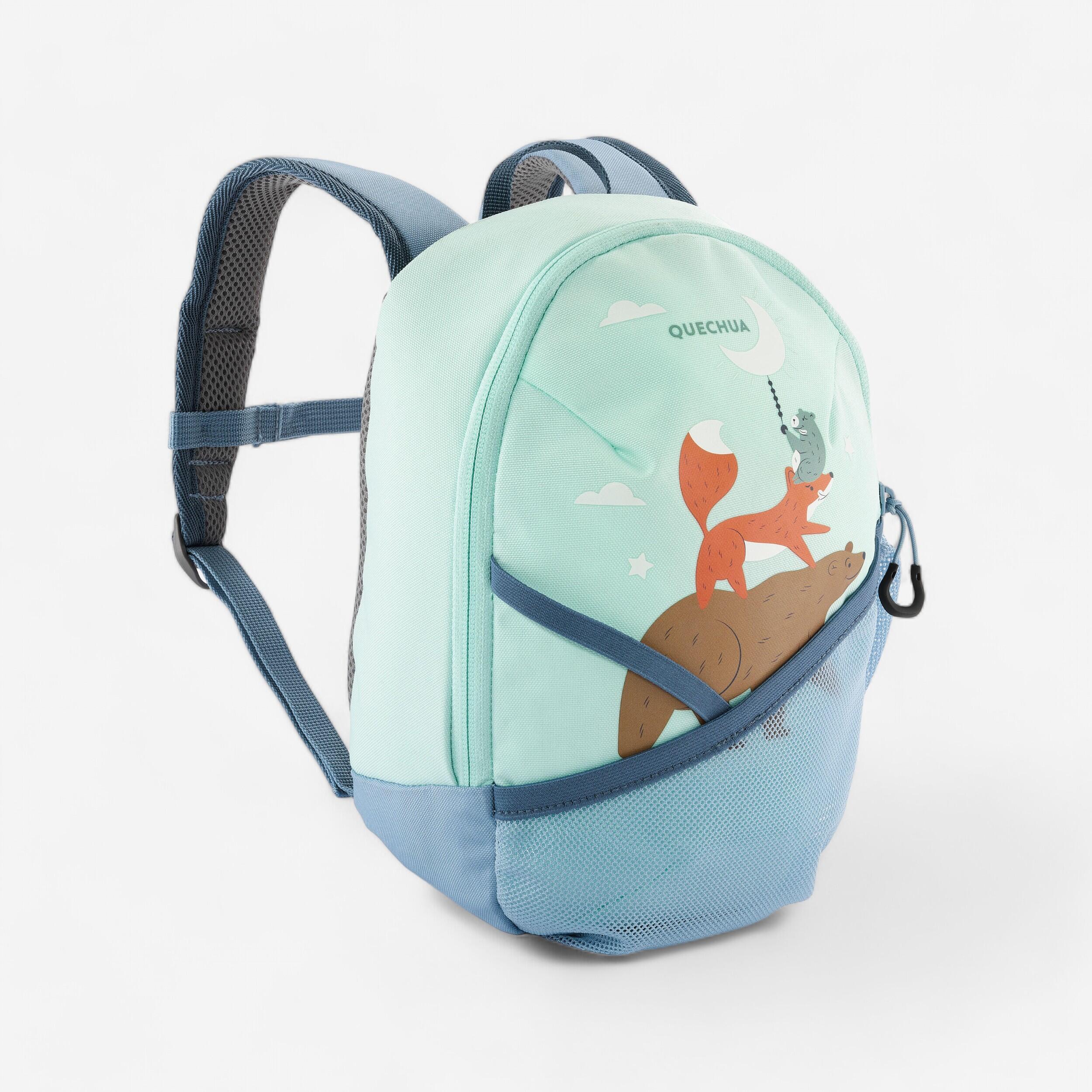 quechua 5 L kids’ hiking backpack 2-6 years, MH100 - Mint Animals-picture-19