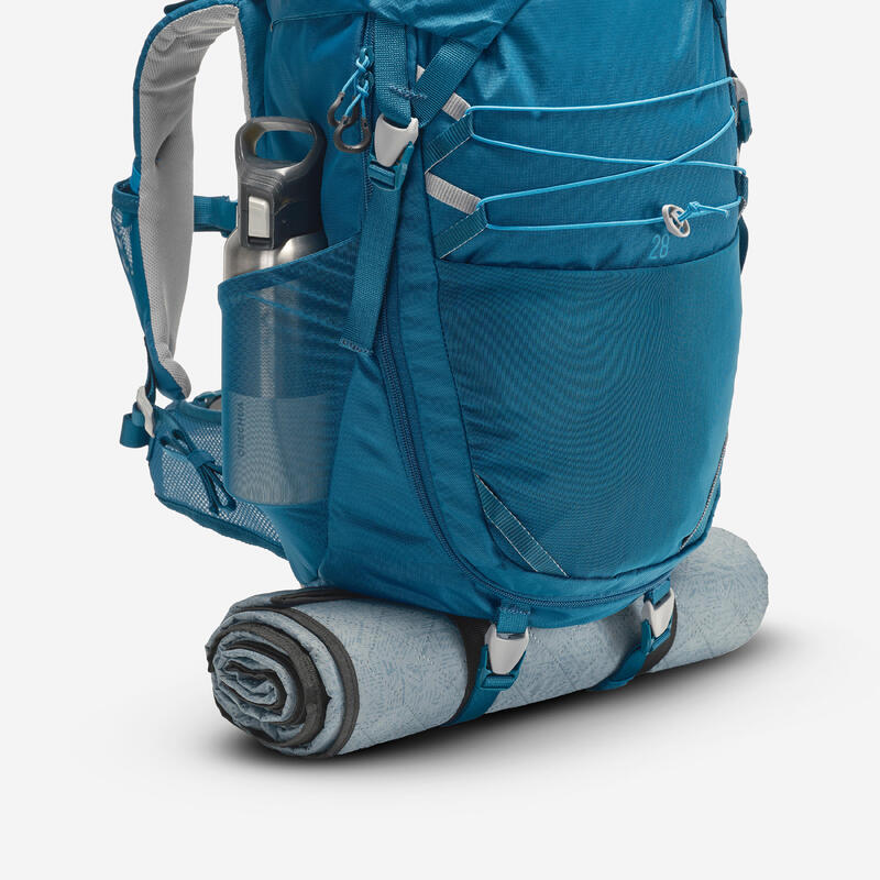 Sac à dos de randonnée enfant 7-15 ans 28L, MH500 bleu