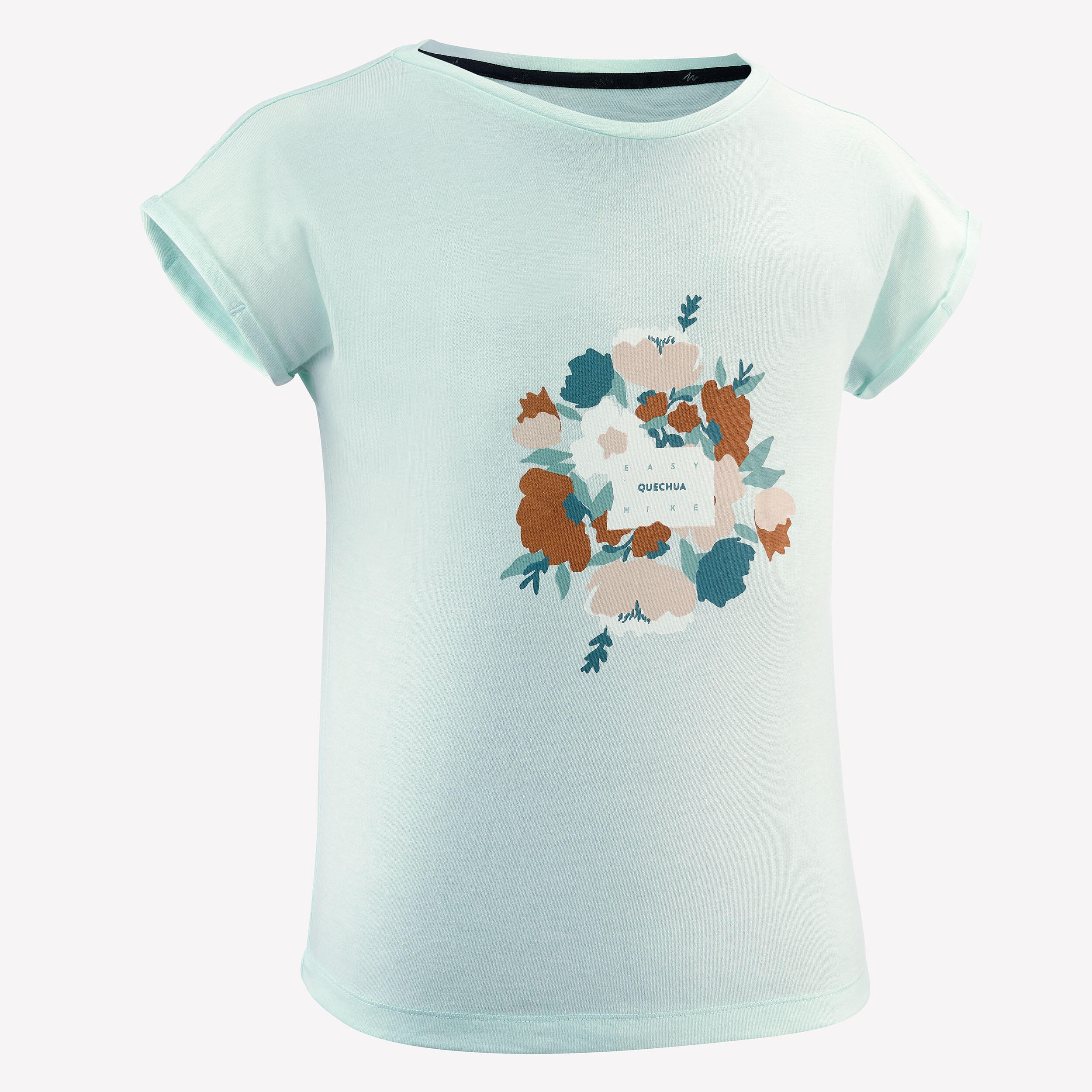 Camiseta de montaña y trekking manga corta NIños 7-15 años Quechua MH100 5/5