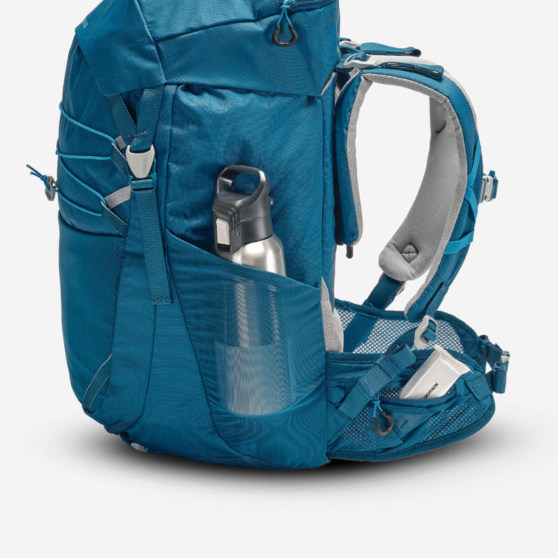 Sac à dos de randonnée enfant 7-15 ans 28L, MH500 bleu