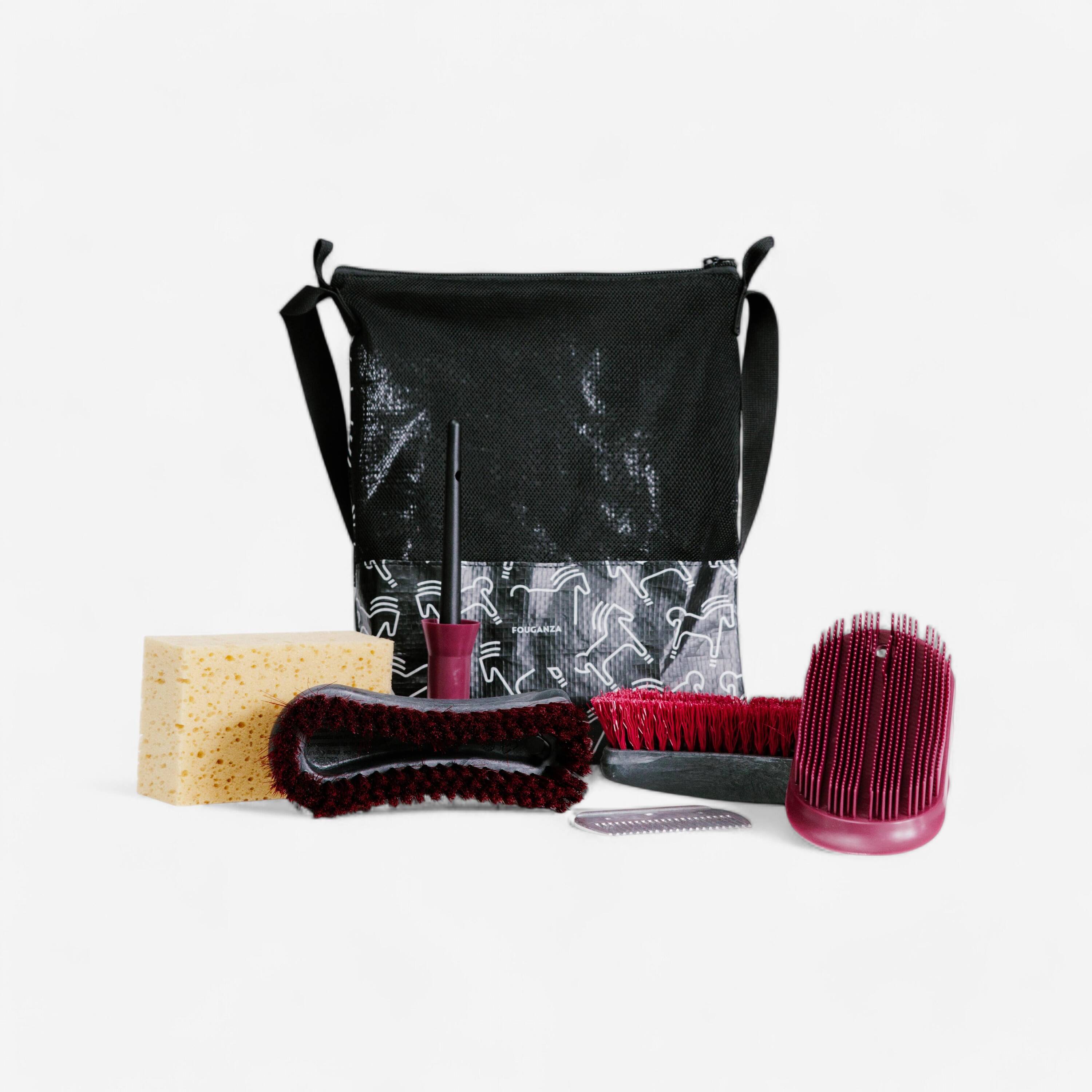 Adult Grooming Kit 7 Pieces - Burgundy -  1