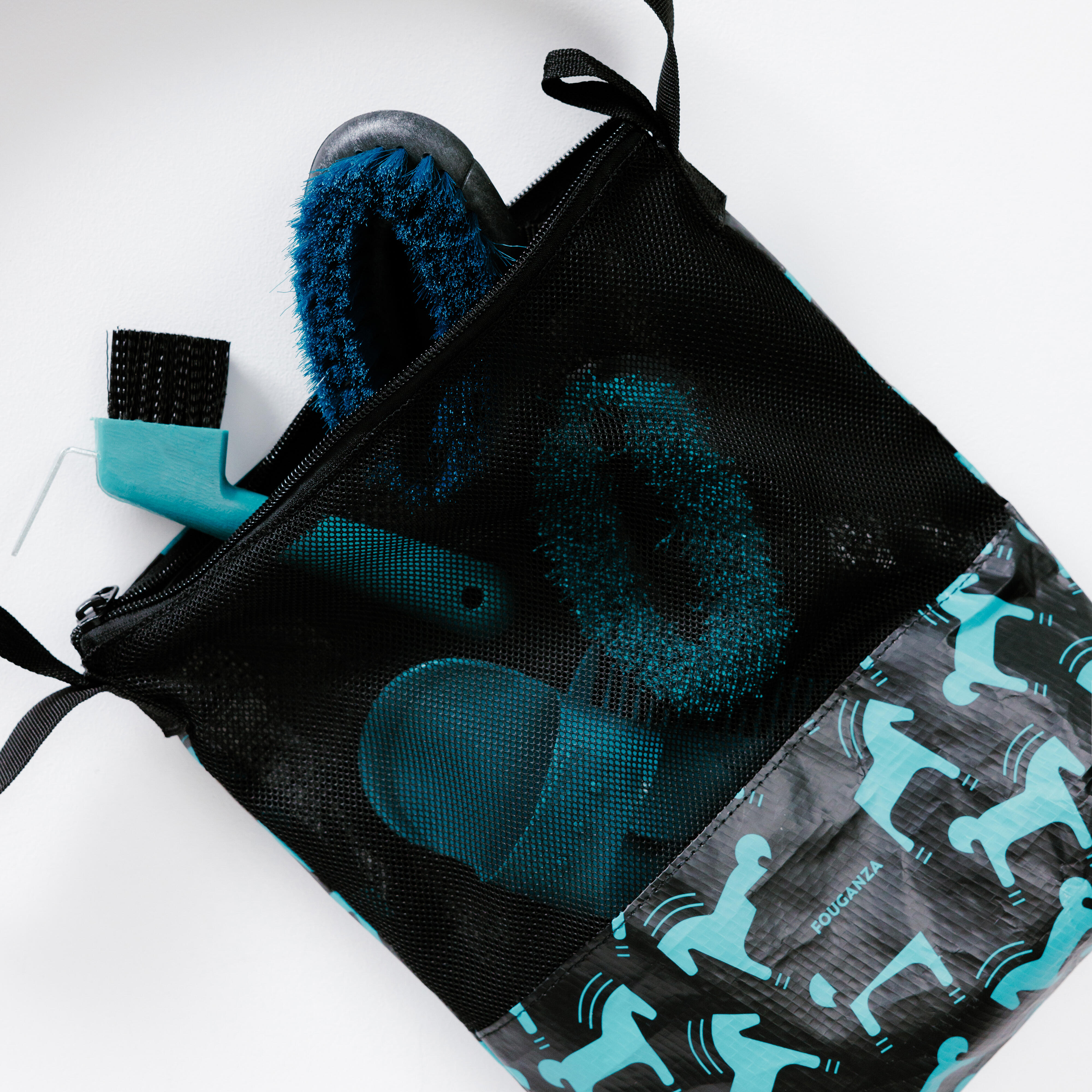 Trousse de pansage 5 pièces enfant - turquoise - FOUGANZA