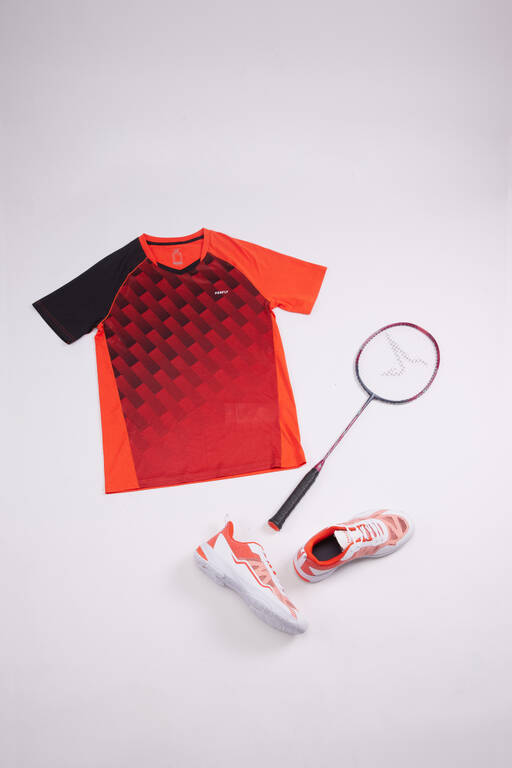 LITE Badminton T-shirt 560 Men Red Black