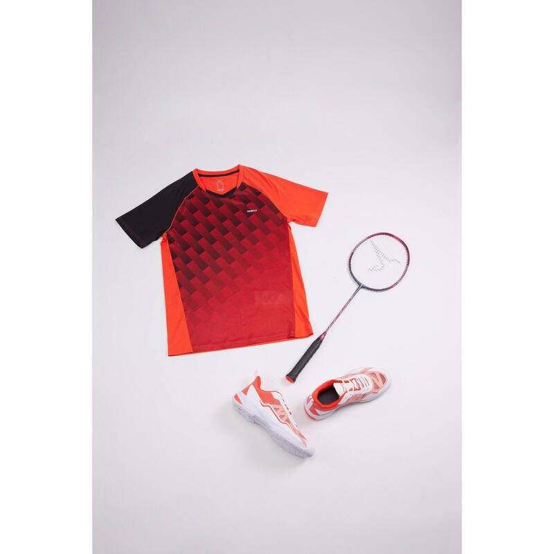 LITE Badminton T-shirt 560 Men Red Black