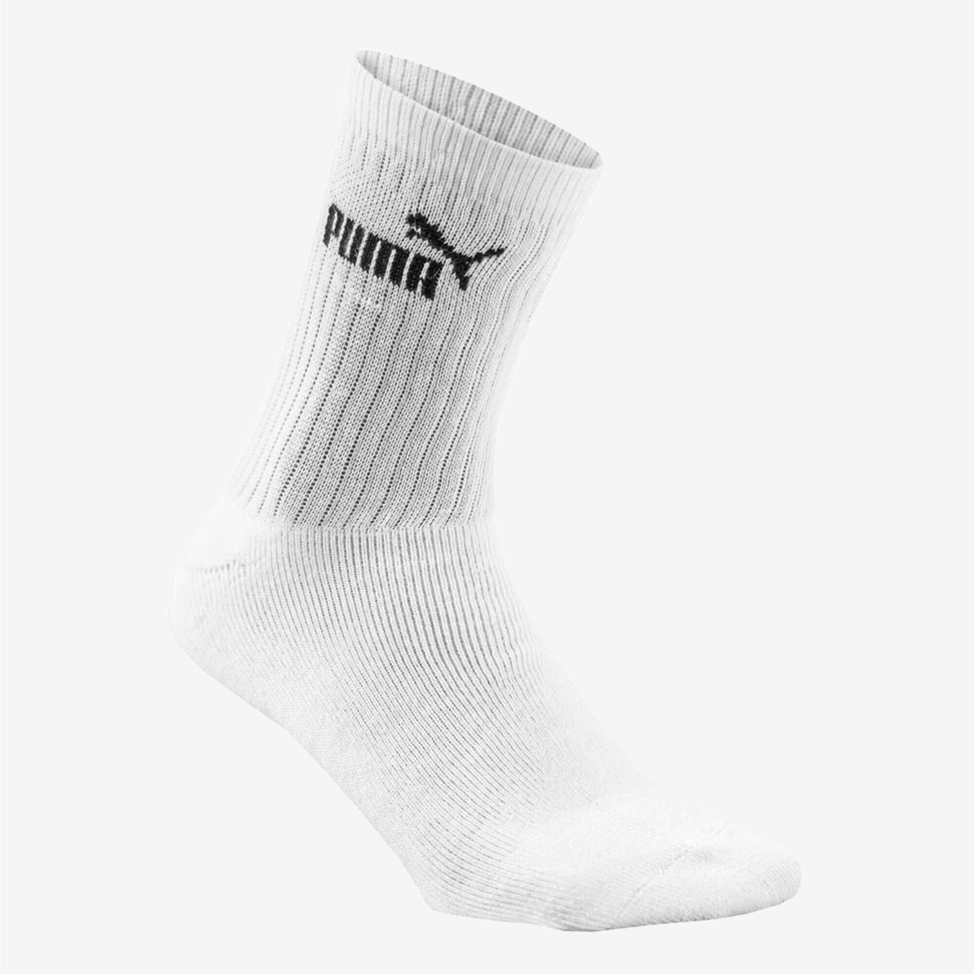 CHAUSSETTES PUMA HAUTES X3 BLANC PUMA Decathlon