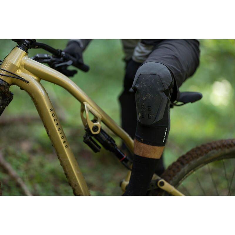Ginocchiere ciclismo MTB FEEL D_STRONG Protezione Enduro all-mountain D3O®  ROCKRIDER