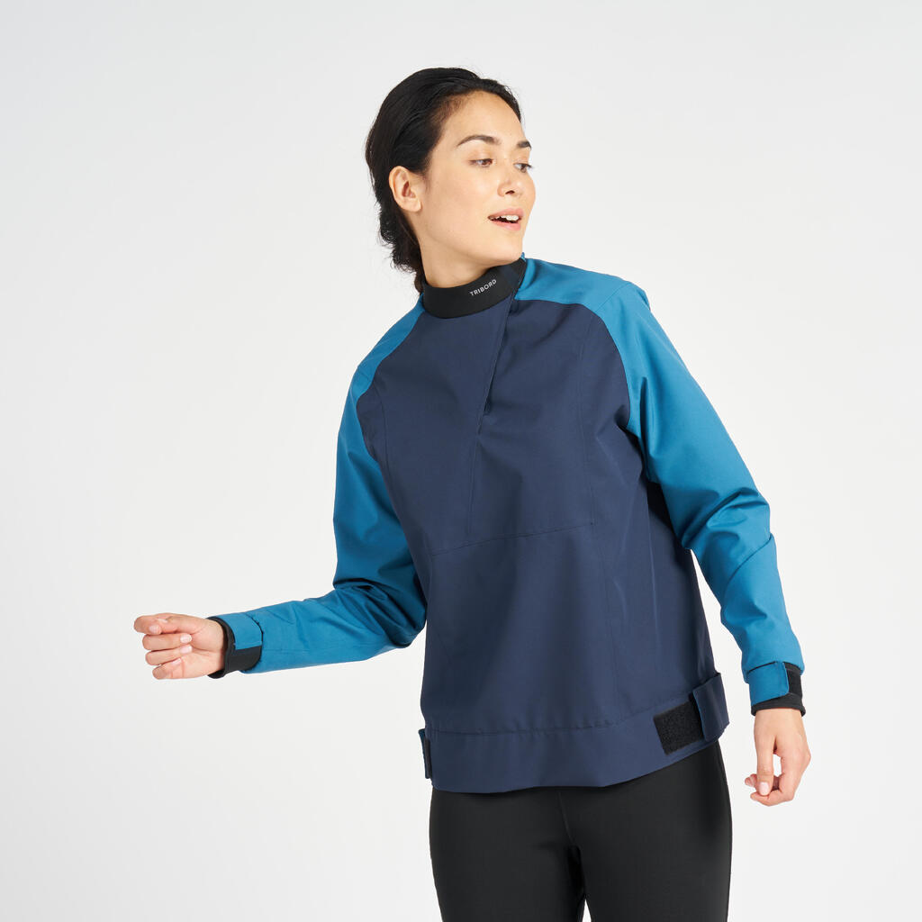 Women's Sailing Windproof Jacket - 500 BLUE