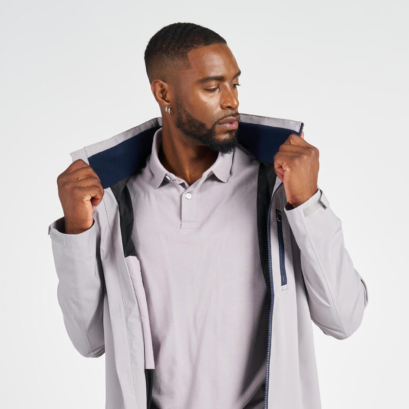 Veste de voile imperméable Homme - Sailing 500 grise claire