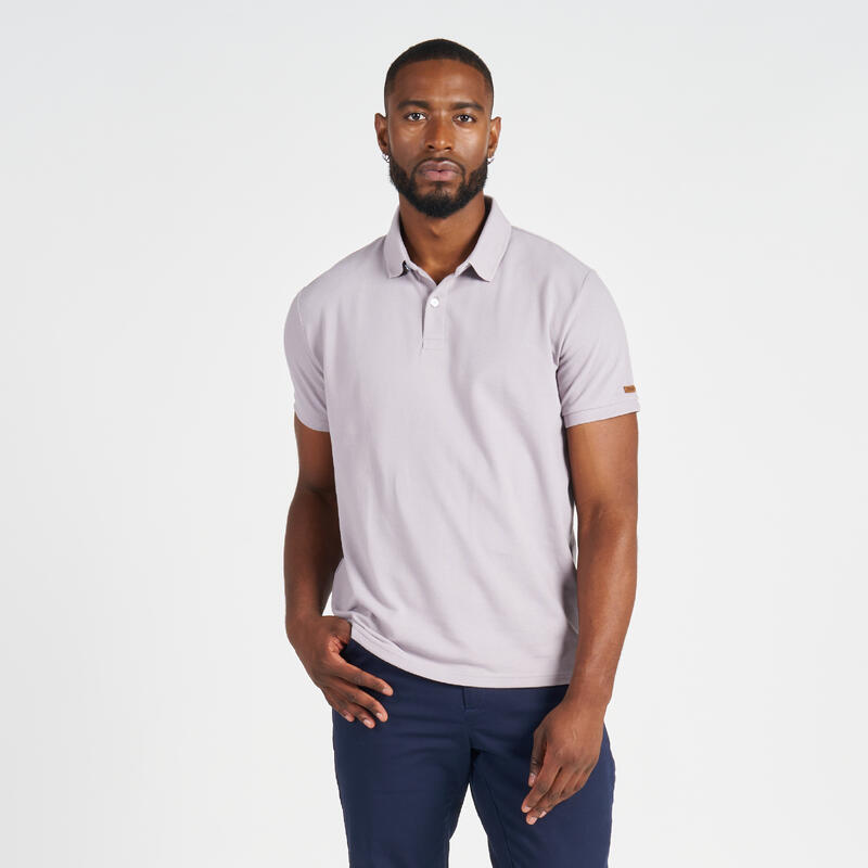 Poloshirt Segeln Herren kurzarm - Sailing 100 grau