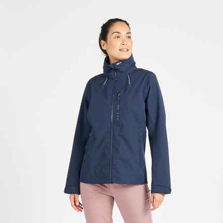 Women's sailing waterproof windproof jacket SAILING 300 - Navy Blue