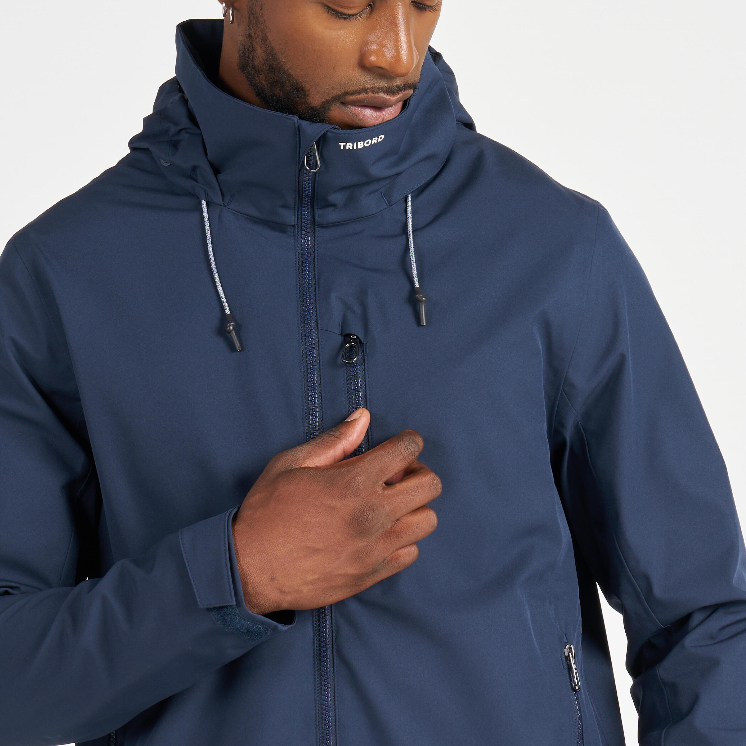 Men's sailing waterproof windproof jacket SAILING 300 Navy blue 7/13