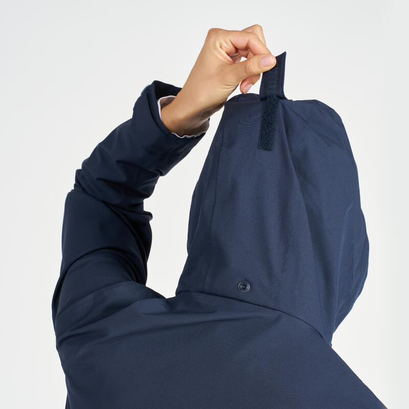 Veste imperméable coupe-vent de voile femme sailing 500 bleu marine