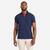 Polo marin homme manche courte sailing 100 navy manche rouge