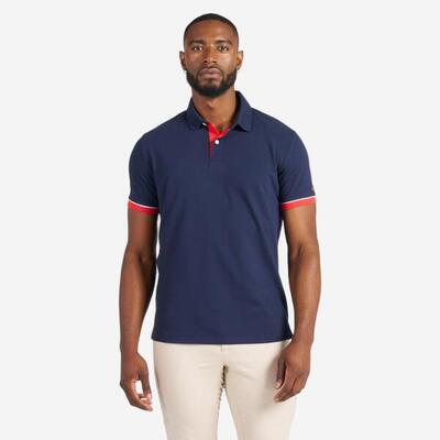 Polo vela uomo SAILING 100 azzurra