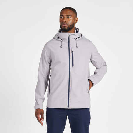 Men's sailing waterproof windproof jacket SAILING 300 Light grey