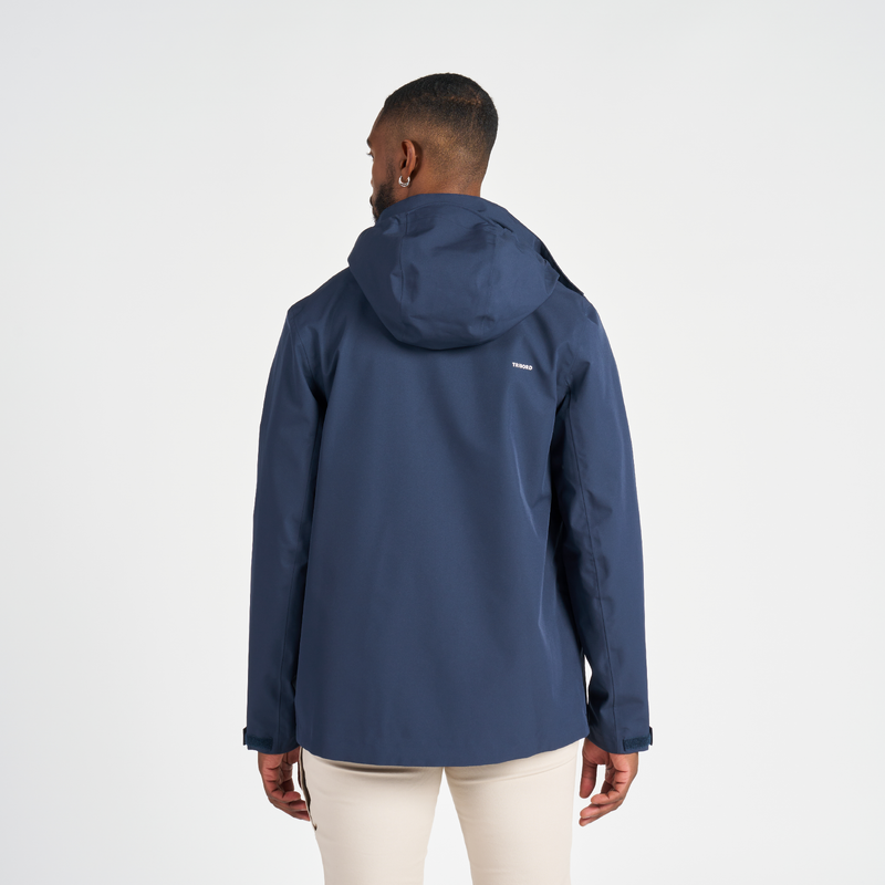 Veste impermeable voile coupe vent Homme SAILING 300 Bleu Marine pour les clubs et collectivites Decathlon Pro