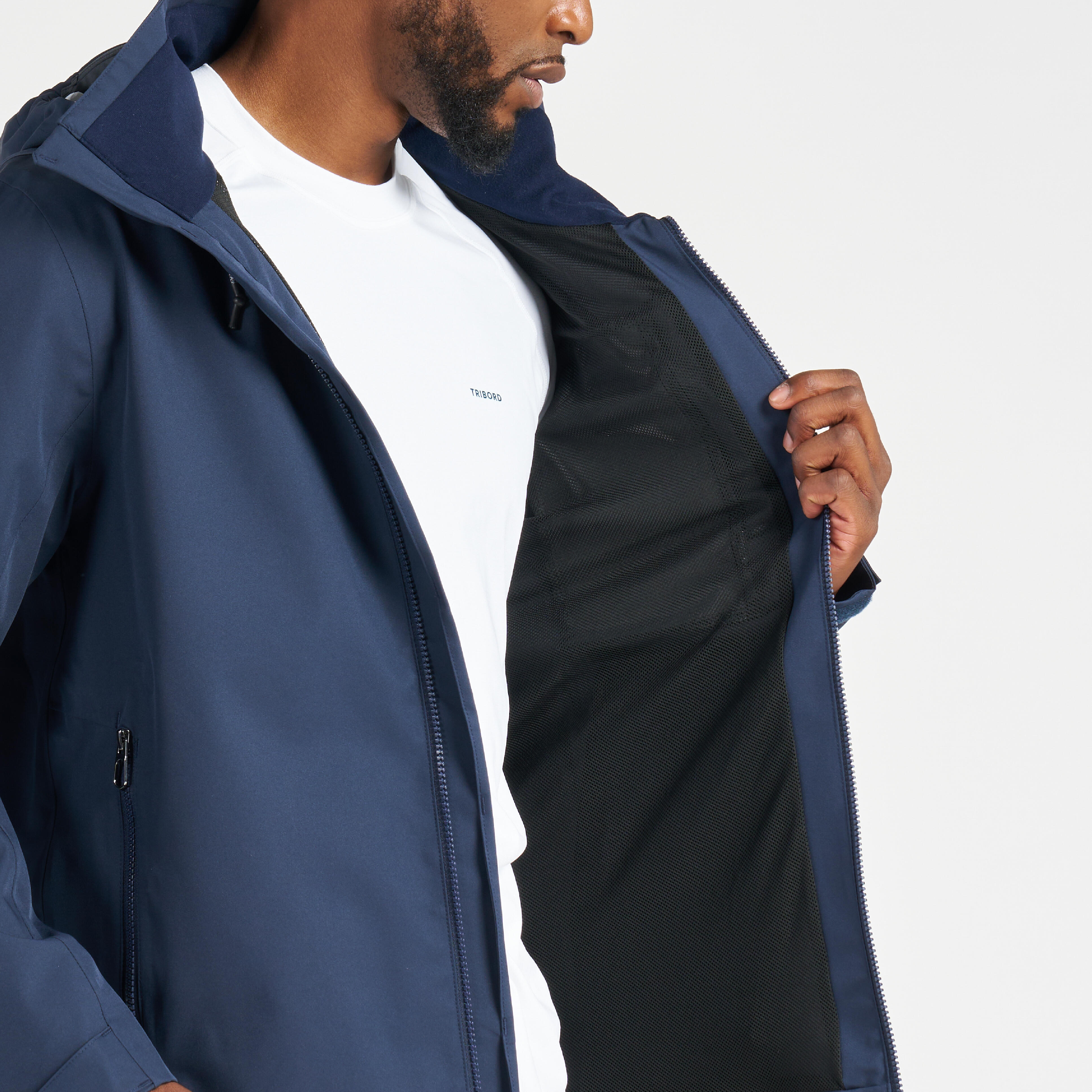 Uomo Giacca da vela impermeabile e antivento - SAILING 300 Navy Blue