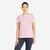 T-shirt manches courtes - marinière de voile sailing 100 femme ecru rose