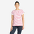 T-shirt manches courtes - marinière de voile sailing 100 femme ecru rose