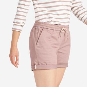 Pantalón Corto Vela Sailing 100 Mujer Rosa Topo