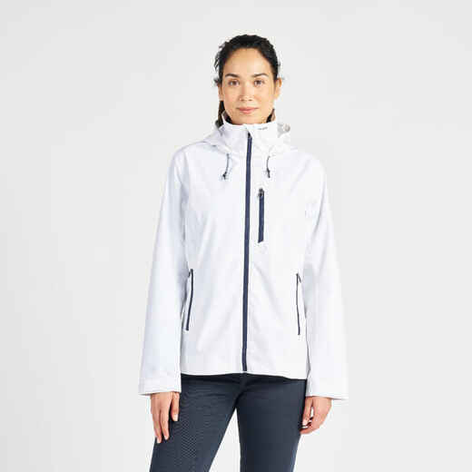 
      Women's sailing waterproof windproof jacket SAILING 300 - White
  