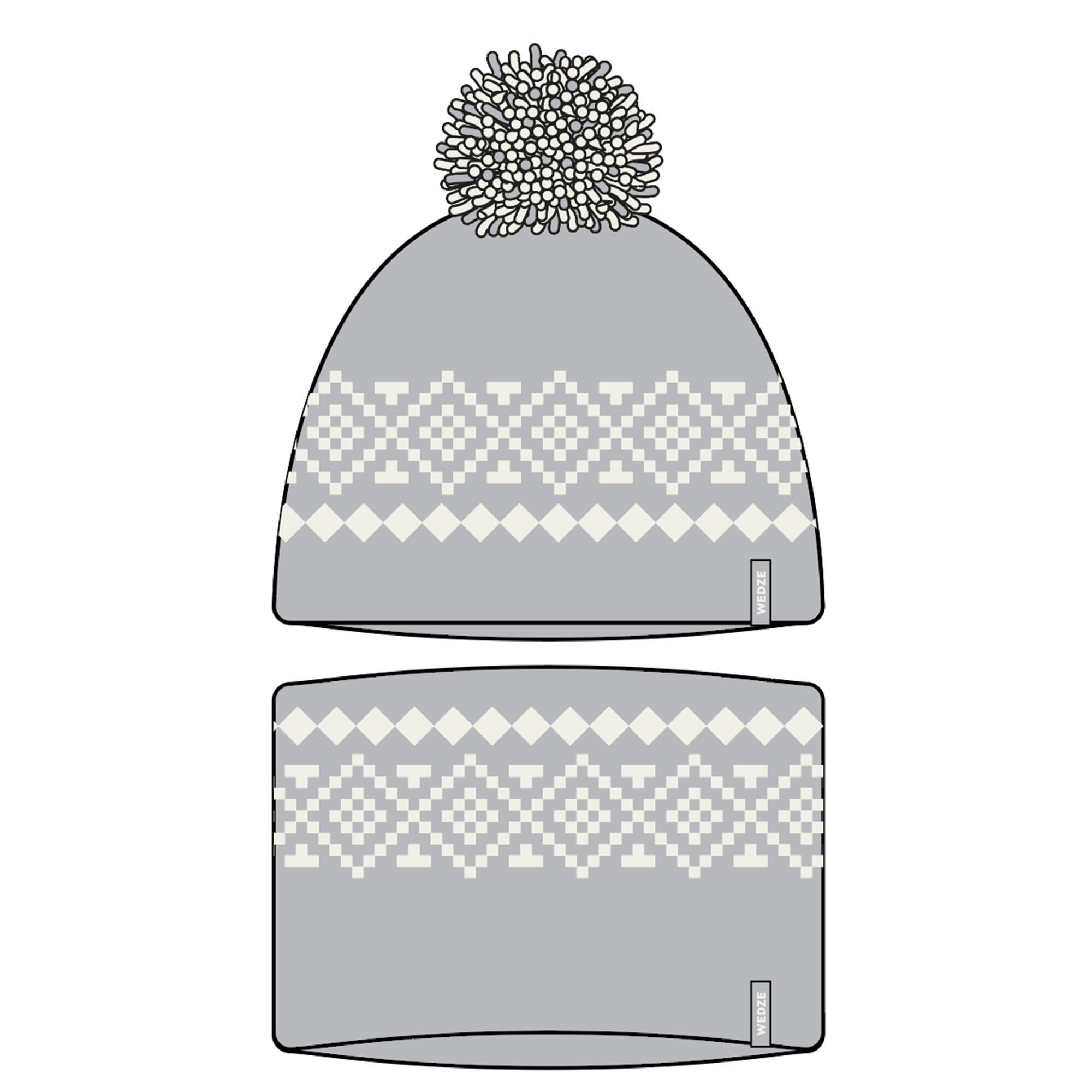 Kids' Hat and Neck Warmer - Warm - WEDZE