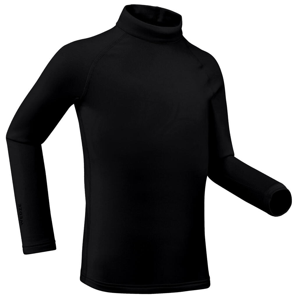 Kids’ thermal ski base layer, BL 500 - Black