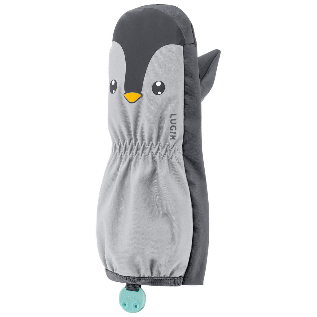 Babies' Ski Mittens 500 Lugiklip - Blue