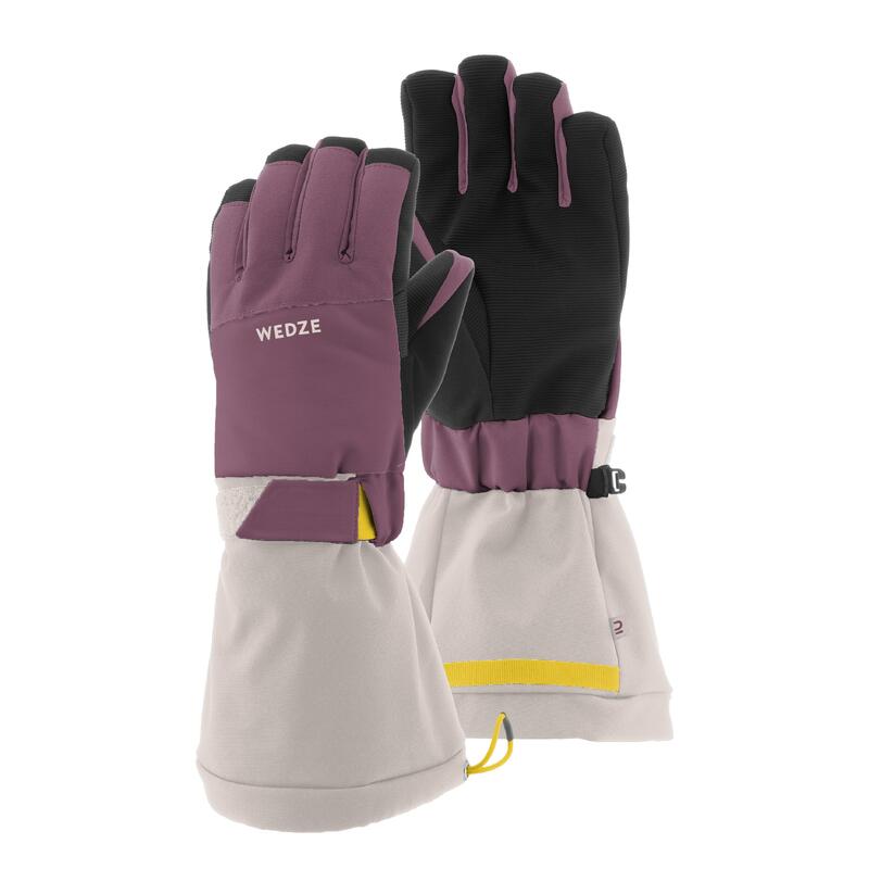 Guantes térmicos de esquí y nieve impermeables Niños 6-14 años Wedze GL550