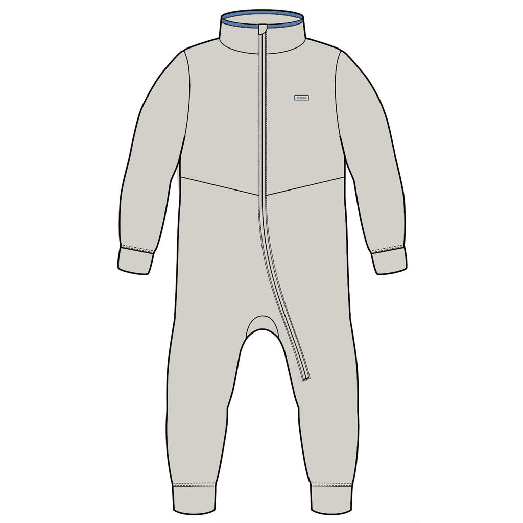 Schneeanzug Skianzug Baby Fleece - Midwarm 500 grau