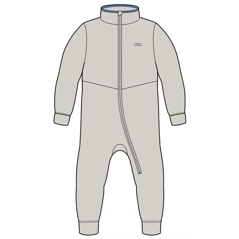 Combinaison polaire bébé, 500 Midwarm gris