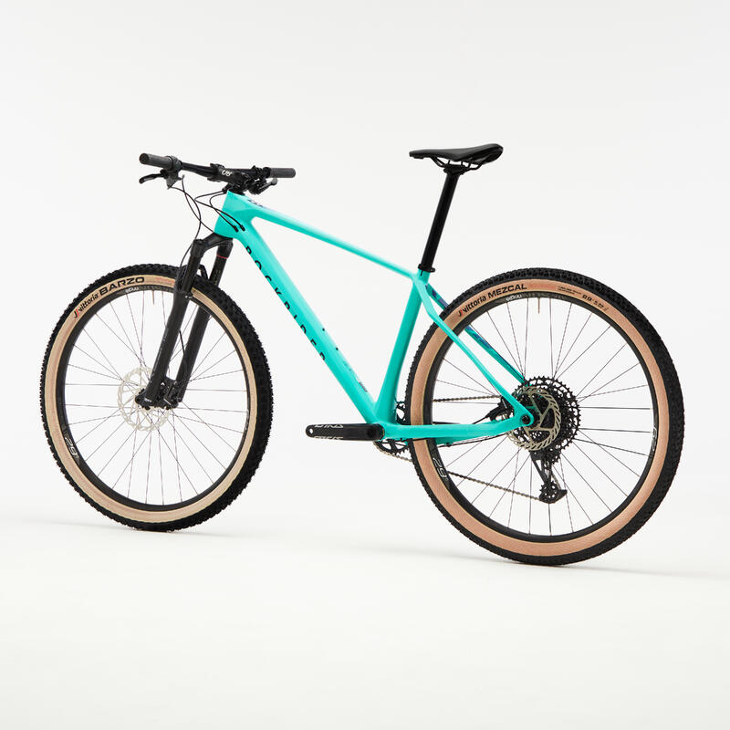 BICICLETA BTT CROSS COUNTRY ROCKRIDER RACE 740 Quadro em Carbono Verde Reba