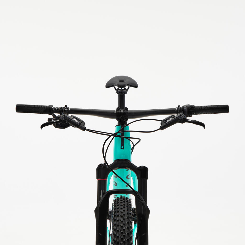 Horský bicykel cross country Race 740 s karbónovým rámom zelený