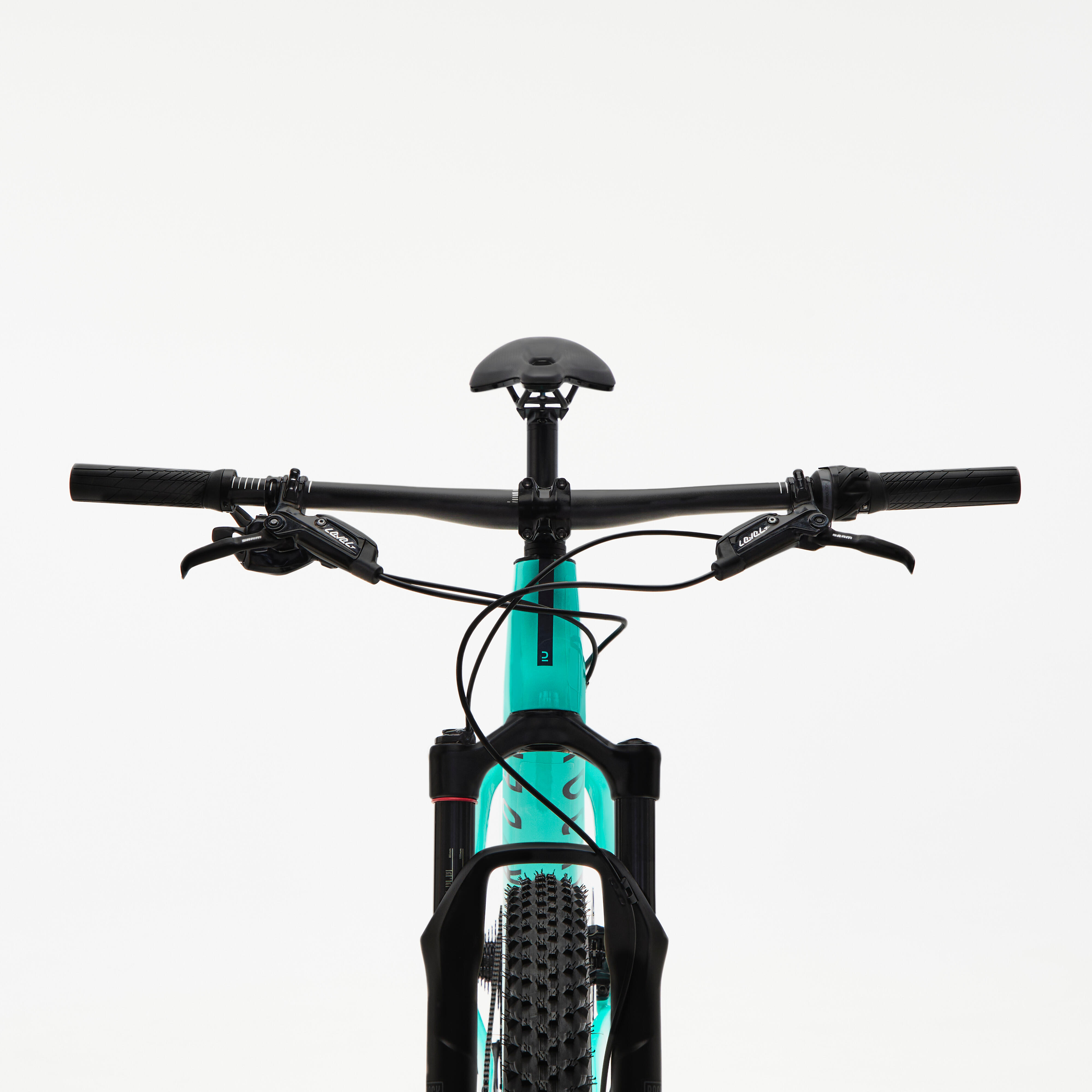 ROCKRIDER Horský bicykel XC Race 740 karbónový rám zelený XL (185-200 cm) · záber 9