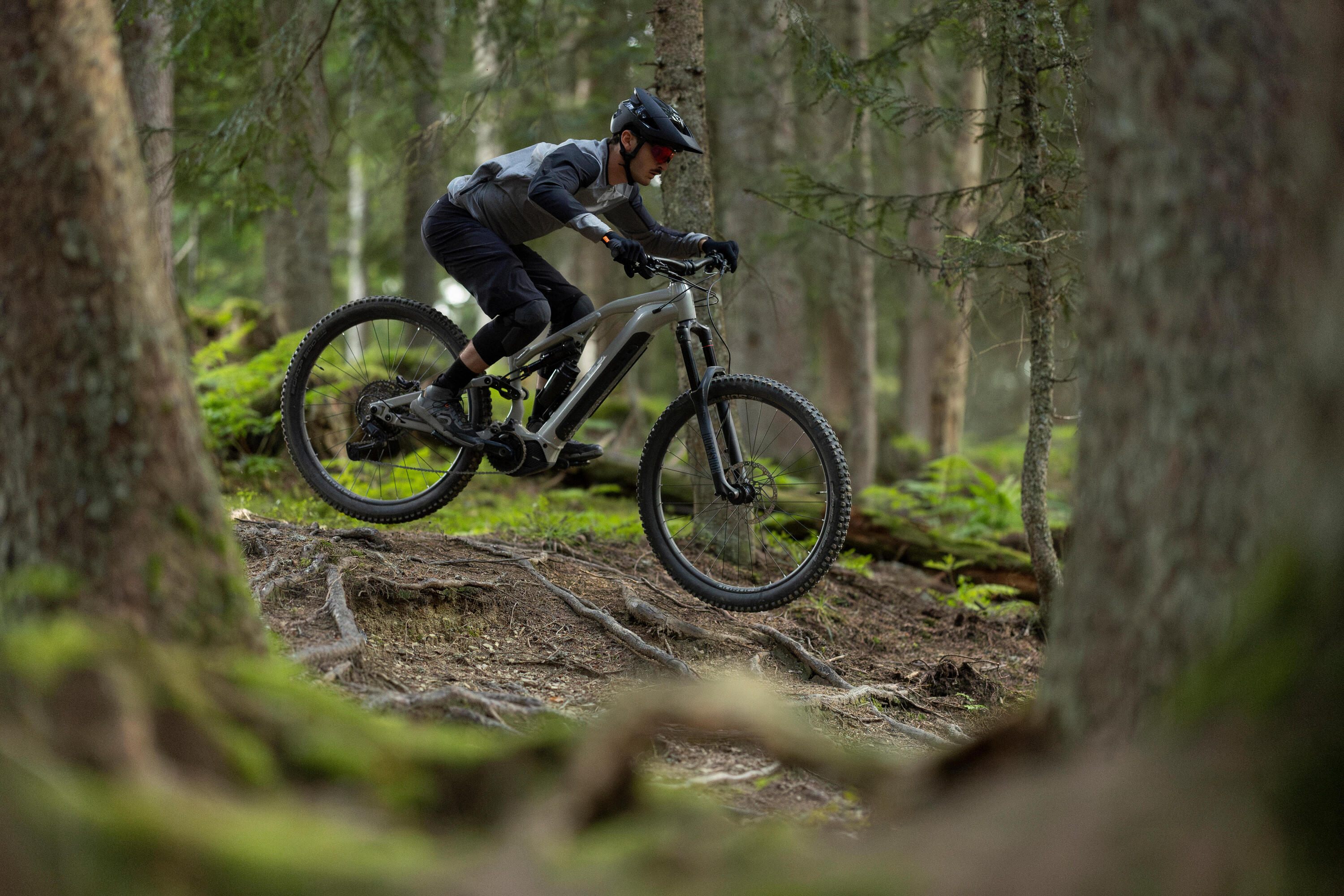 Vélo vtt électrique all-mountain tout suspendu 29" - e-feel 700 s 9/21