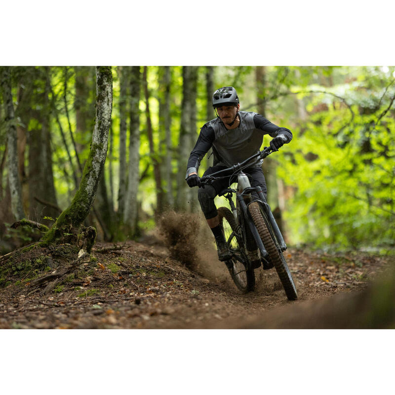 Radsport MTB langarm Radtrikot – Expl 100 dunkelrot 