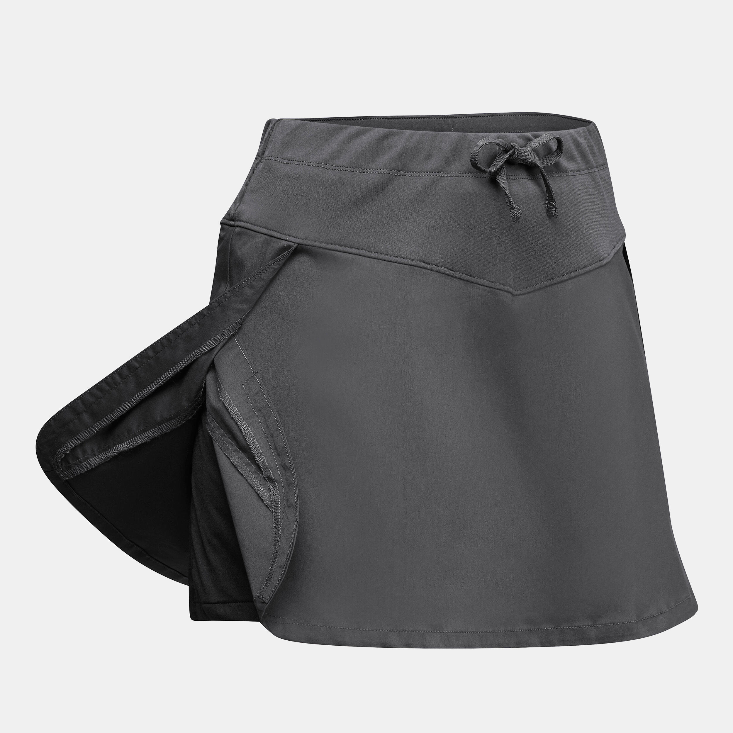 Women Pleated Skort with Carbon Grey NH500