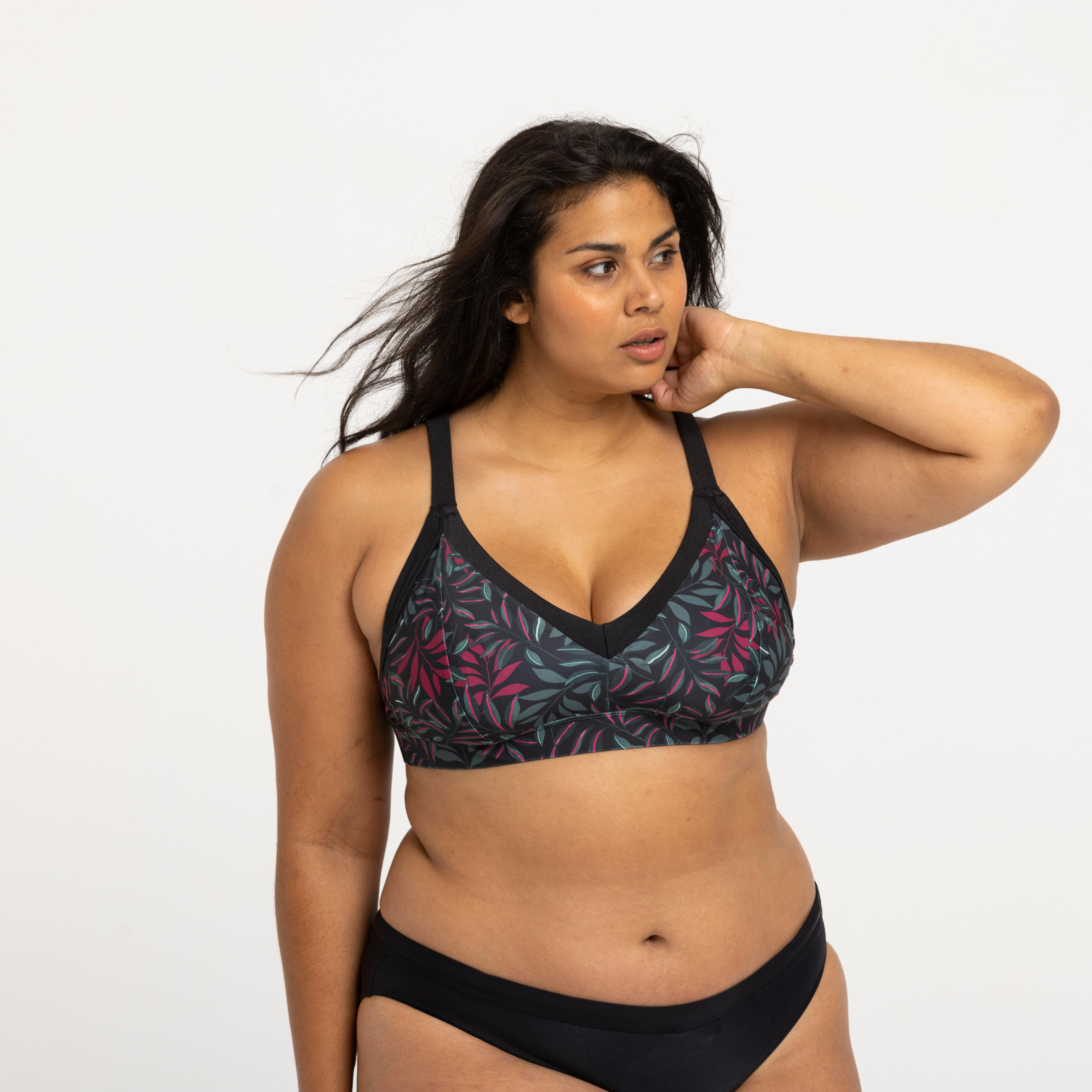 Top bikini mujer Venus Zeb Negro Decathlon