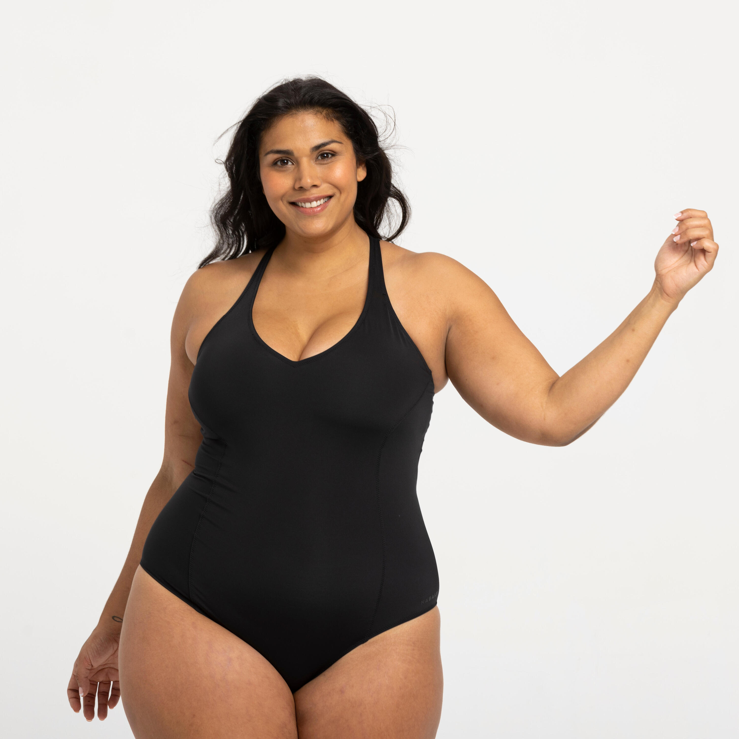 Bañador Mujer Reductor Natación Pearl Negro 2/9
