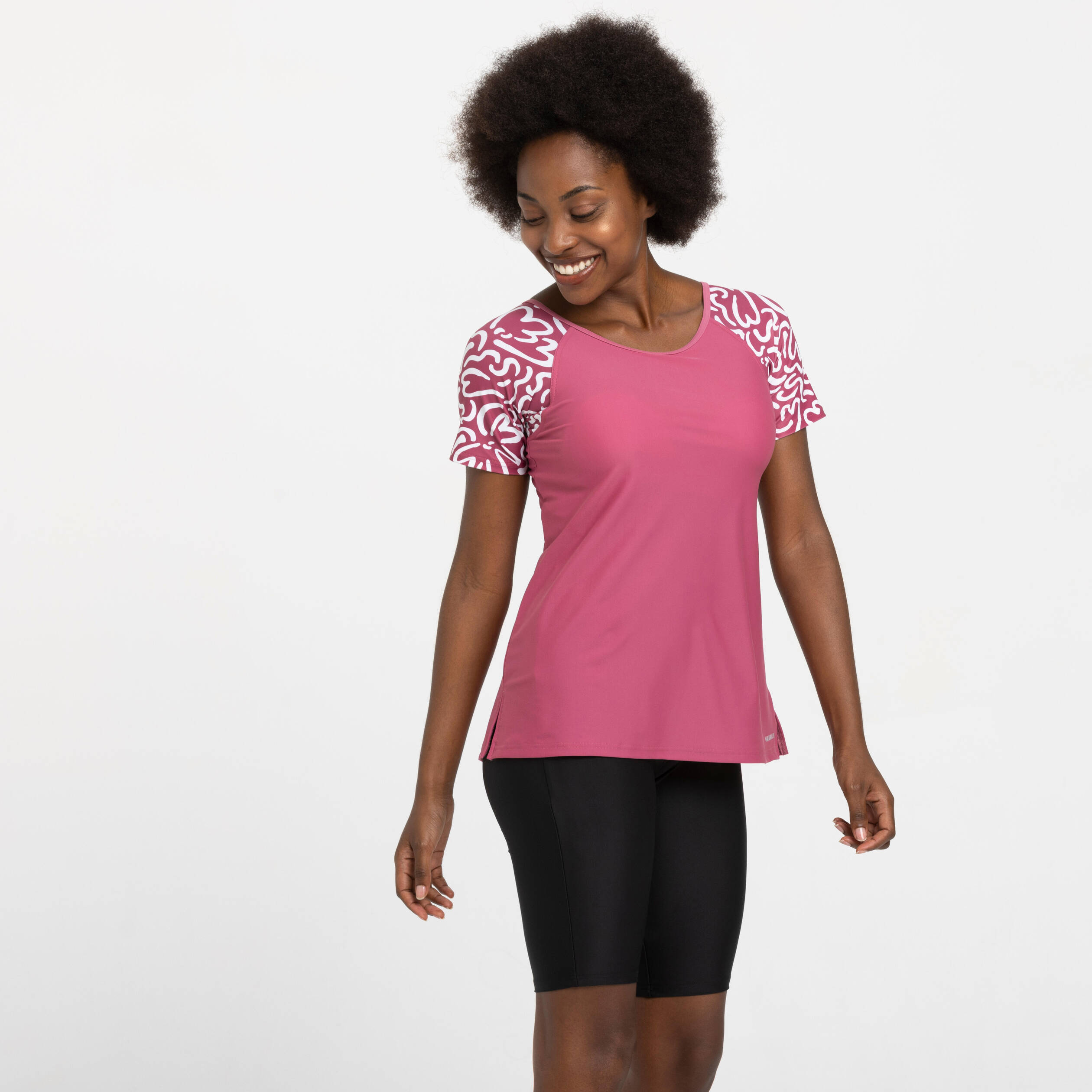 Women's Swimsuit Una Tankini Ondu Comfortable & Stretchable Pink