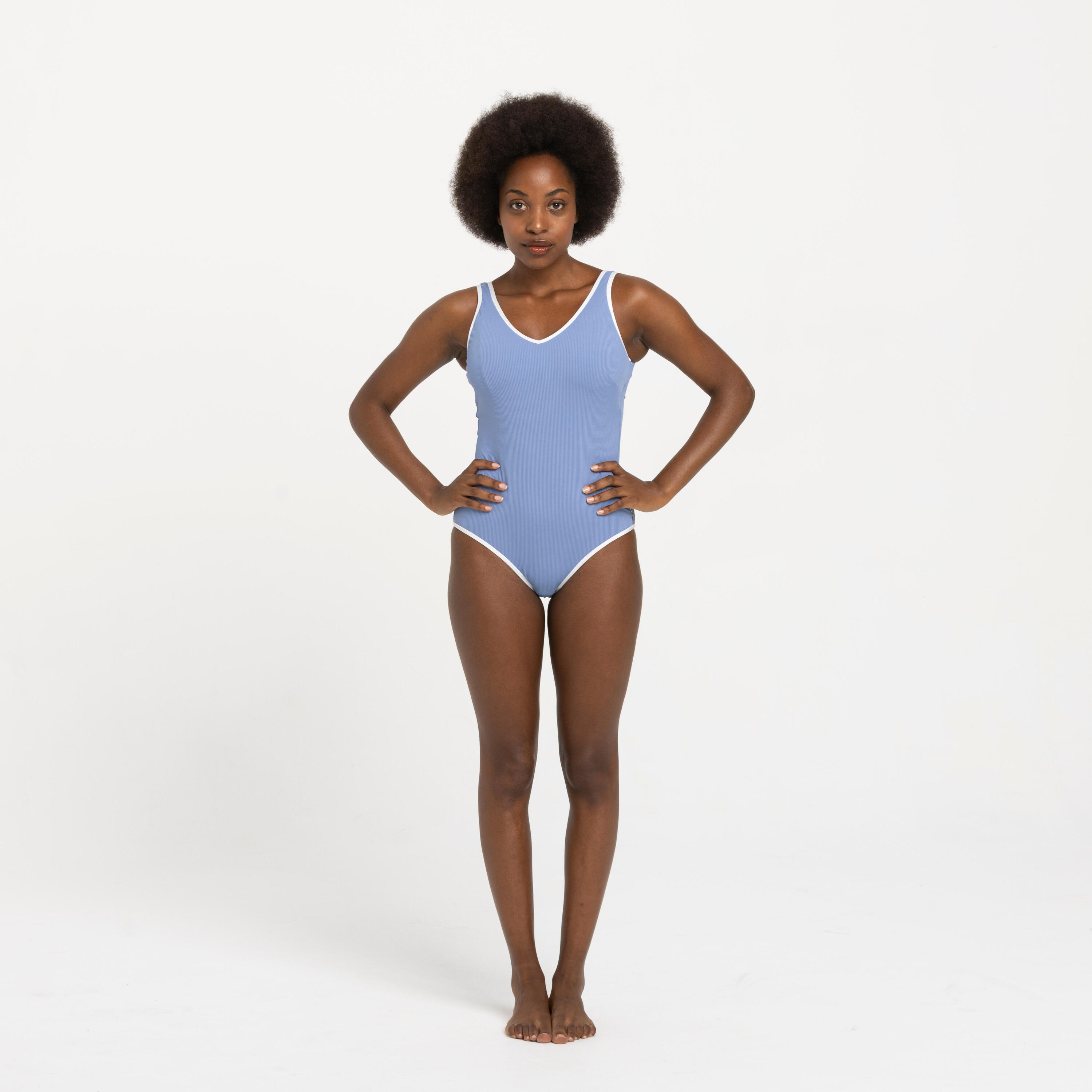 Costume intero donna VIRGINIA azzurro 5/10